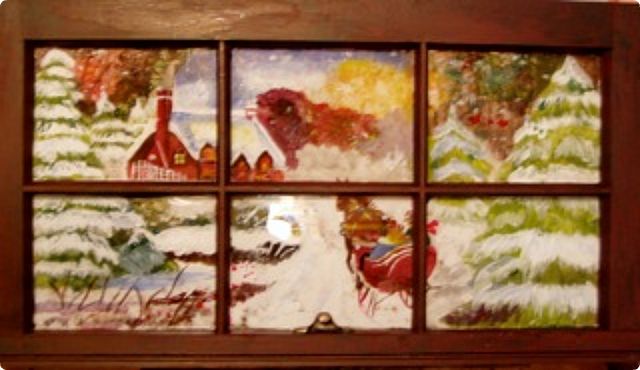 Home for the Holidays-Window (28" X 15")